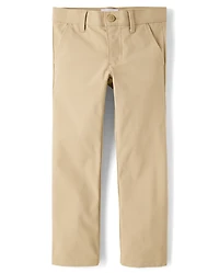 Girls Uniform Quick Dry Skinny Chino Pants 2-Pack