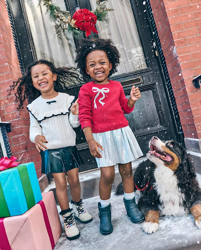 Toddler Girls Sequin Bow 2-Piece Outfit Set