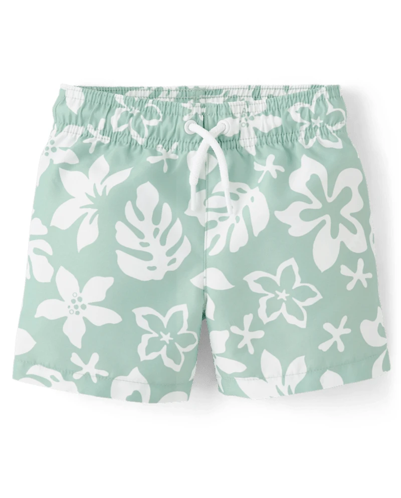 Baby And Toddler Boys Tropical 2-Piece Cabana Set