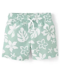 Baby And Toddler Boys Tropical 2-Piece Cabana Set