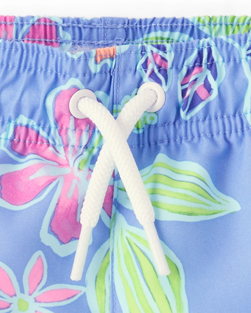 Baby And Toddler Boys Tropical Rashguard Swimsuit