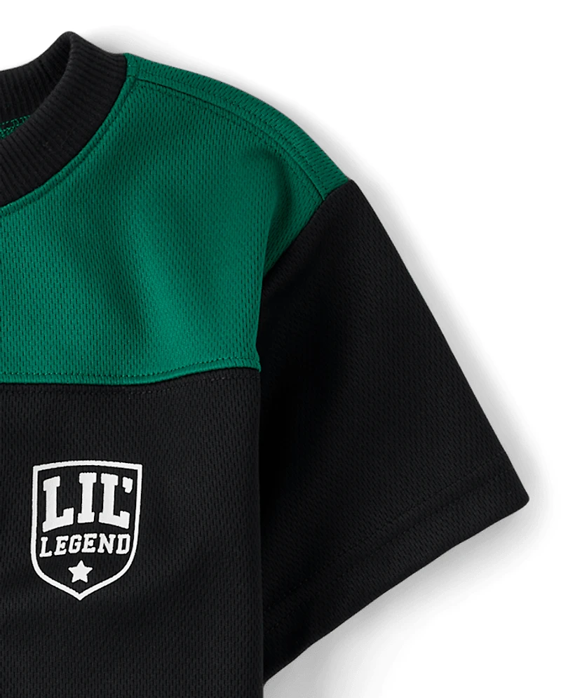 Baby And Toddler Boys Quick Dry Mesh 2-Piece Outfit Set