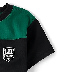 Baby And Toddler Boys Quick Dry Mesh 2-Piece Outfit Set