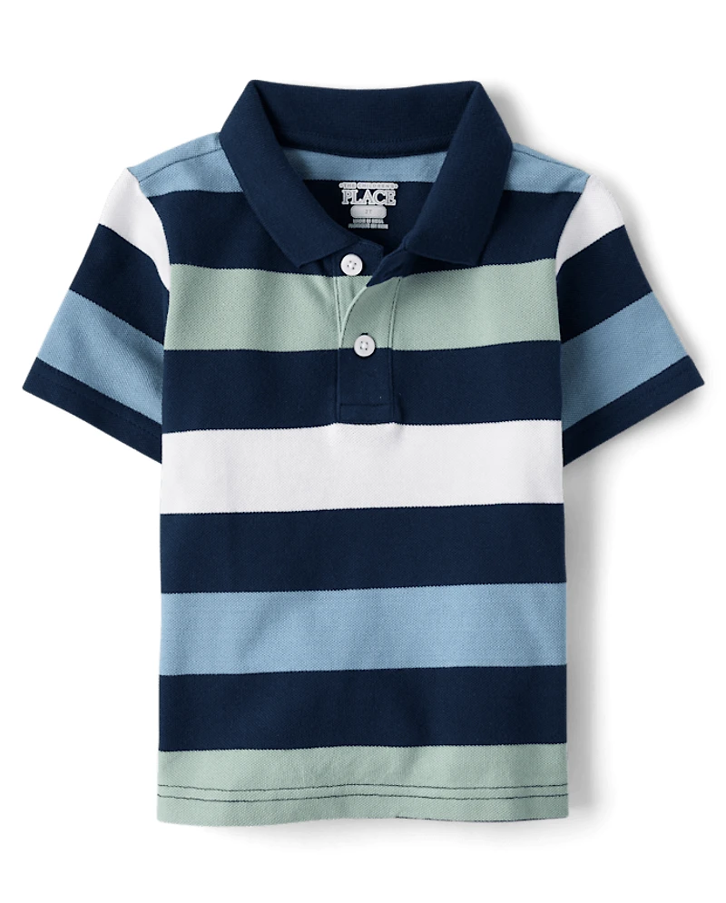 Baby And Toddler Boys Striped 2-Piece Outfit Set