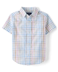 Baby And Toddler Boys Gingham 2-Piece Outfit Set