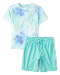 Boys Tie Dye 2-Piece Outfit Set
