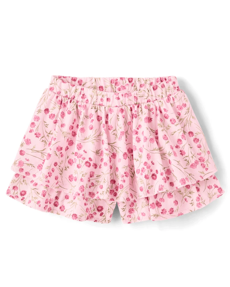 Toddler Girls Floral Flutter 2-Piece Outfit Set