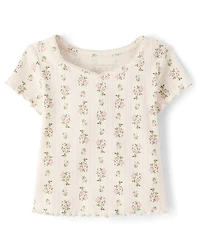 Toddler Girls Floral 2-Piece Outfit Set