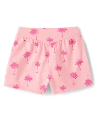 Baby And Toddler Girls Palm Tree 2-Piece Outfit Set