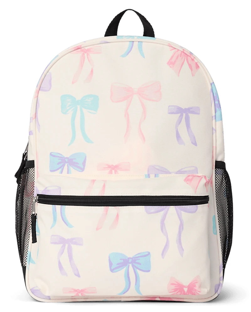 Girls Bow Backpack 2-Piece Set