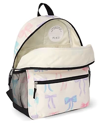 Girls Bow Backpack 2-Piece Set