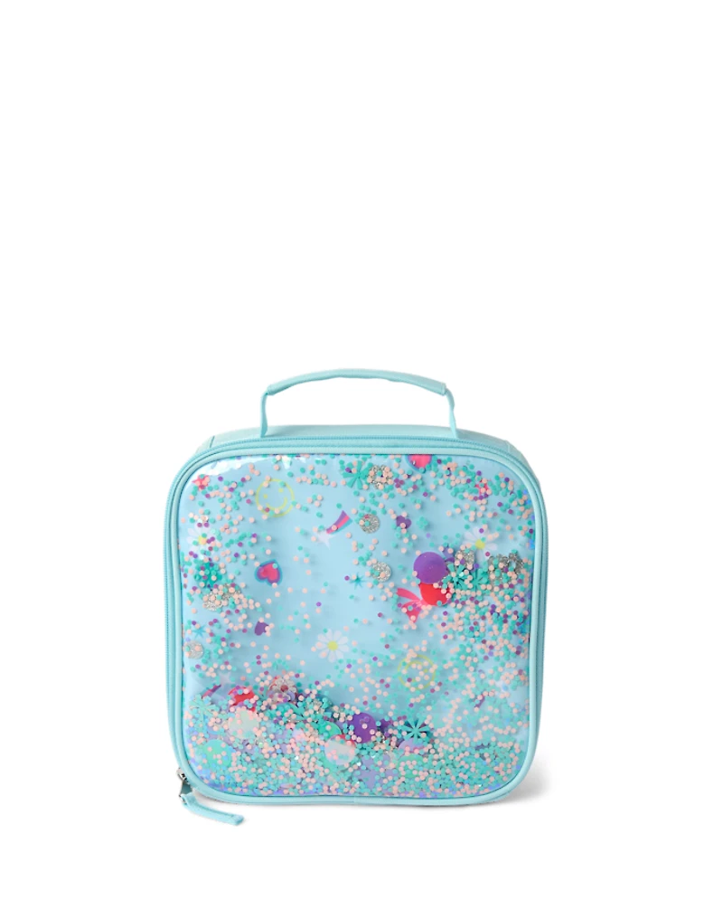 Girls Shakey Glitter Backpack 2-Piece Set