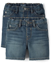 Baby And Toddler Boys Jean Shorts 2-Pack