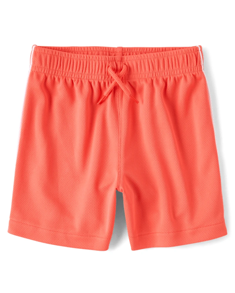 Baby And Toddler Boys Quick Dry Side Stripe Mesh Active Shorts 4-Pack