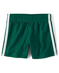 Baby And Toddler Boys Quick Dry Striped Lined Mesh Active Shorts 4-Pack