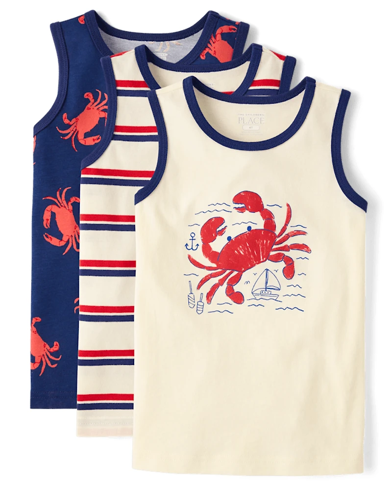 Baby And Toddler Boys Crab 6-Piece Outfit Set