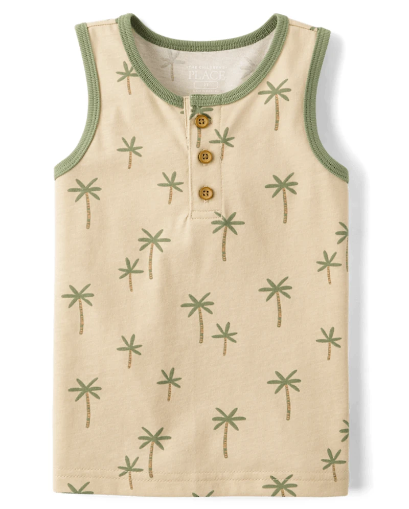 Baby And Toddler Boys Palm Tree 2-Piece Outfit Set
