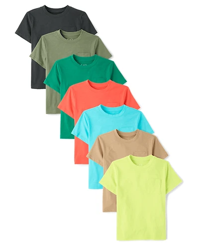 Boys Pocket Tee 7-Pack