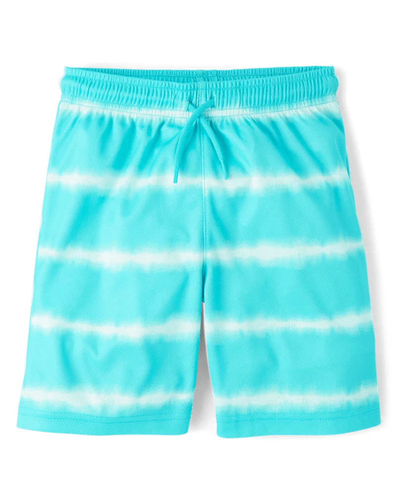 Boys Quick Dry Striped Lined Mesh Active Shorts 3-Pack