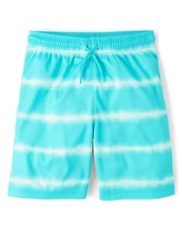 Boys Quick Dry Striped Lined Mesh Active Shorts 3-Pack