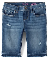 Girls Skimmer Jean Shorts 2-Pack