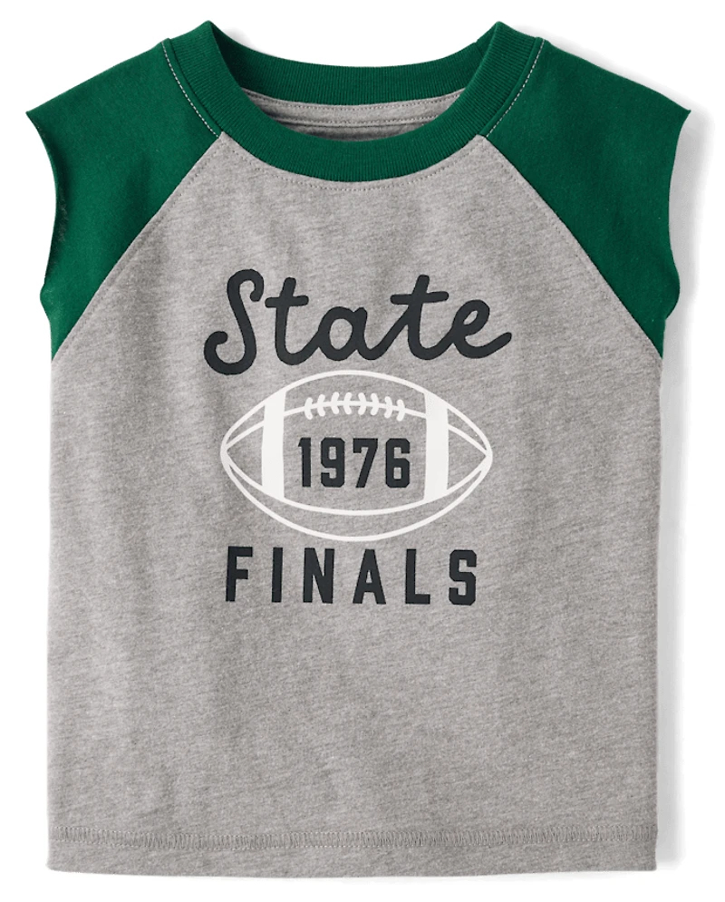 Baby And Toddler Boys Colorblock Varsity 2-Piece Outfit Set