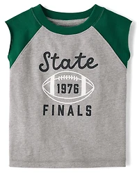 Baby And Toddler Boys Colorblock Varsity 2-Piece Outfit Set