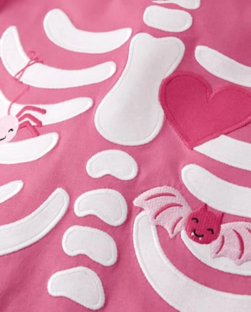 Womens Matching Family Skeleton Cotton 2-Piece Pajamas - Gymmies