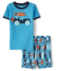 Boys Surf Cotton 2-Piece Pajamas - Gymmies