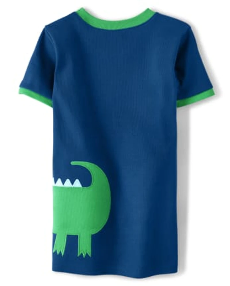 Boys Alligator Cotton 2-Piece Pajamas - Gymmies