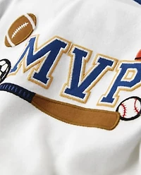 Boys Embroidered MVP Top - Future