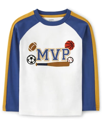 Boys Embroidered MVP Top - Future