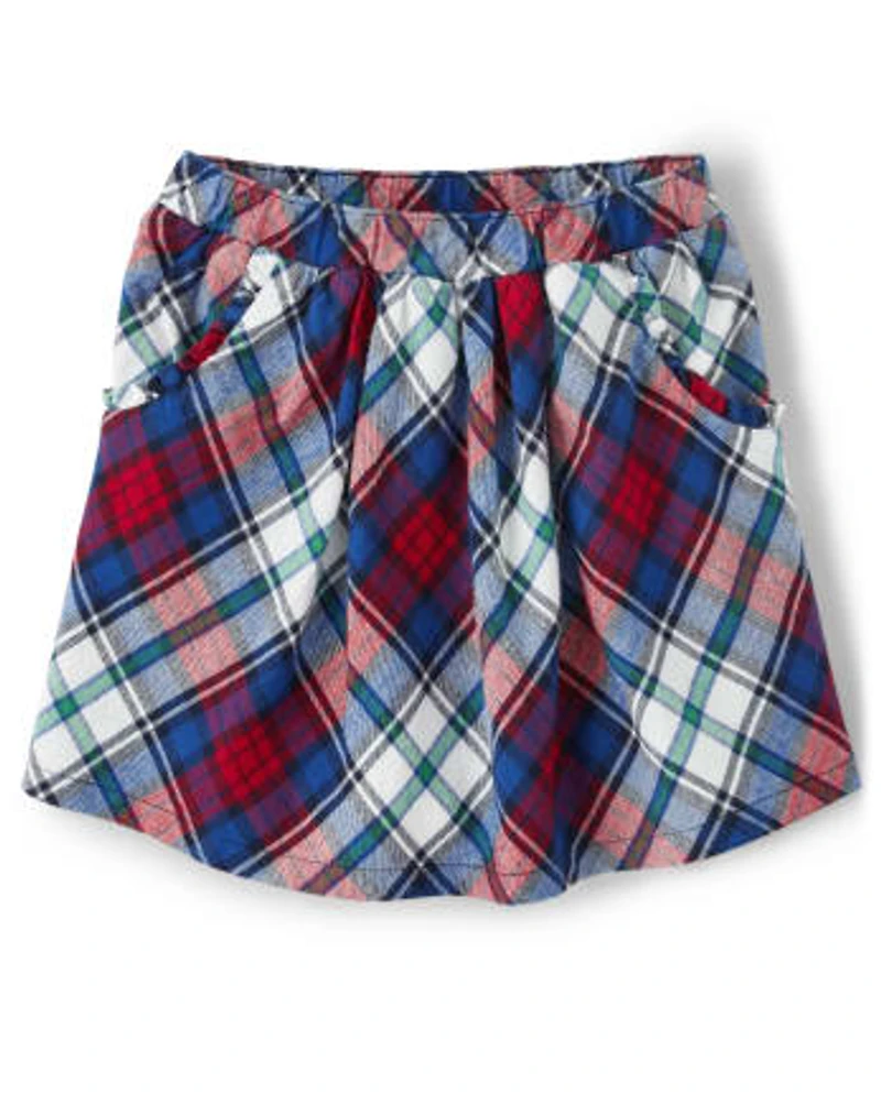 Girls Plaid Skort - Teacher's Favorite