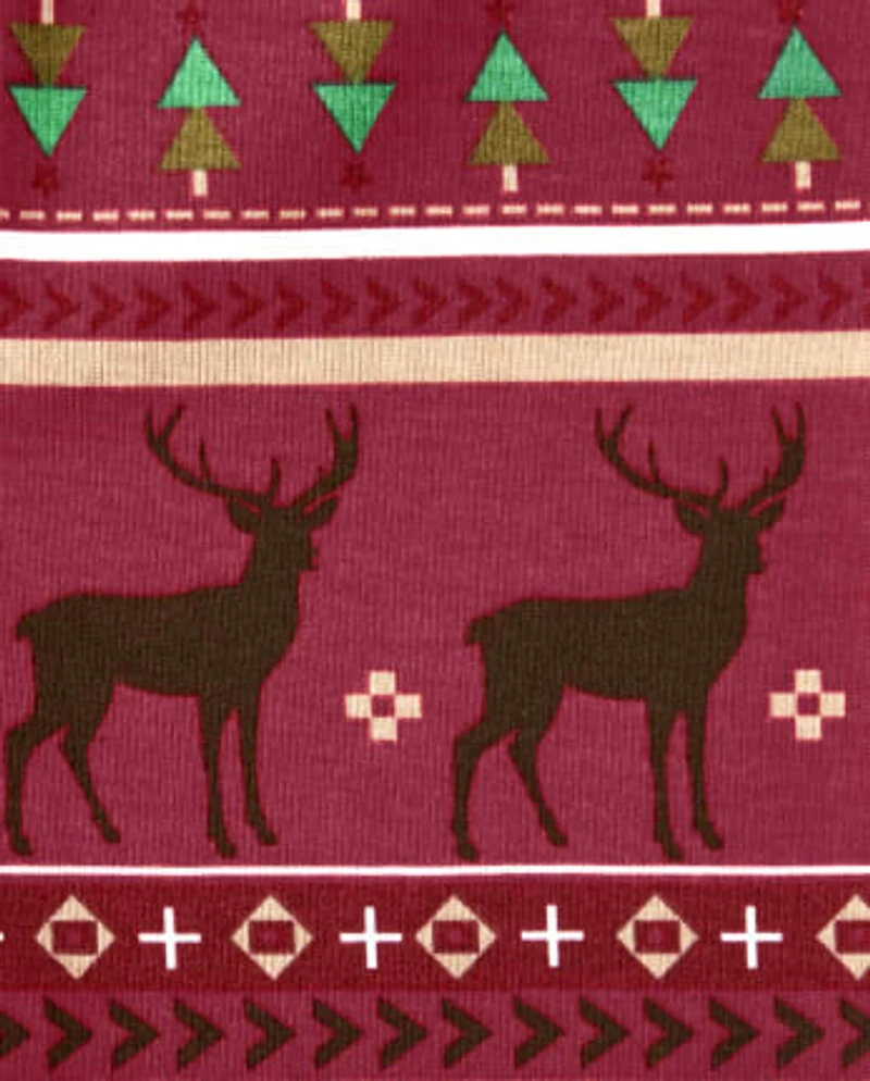 Adult Reindeer Fairisle Cotton 2-Piece Pajamas - Gymmies
