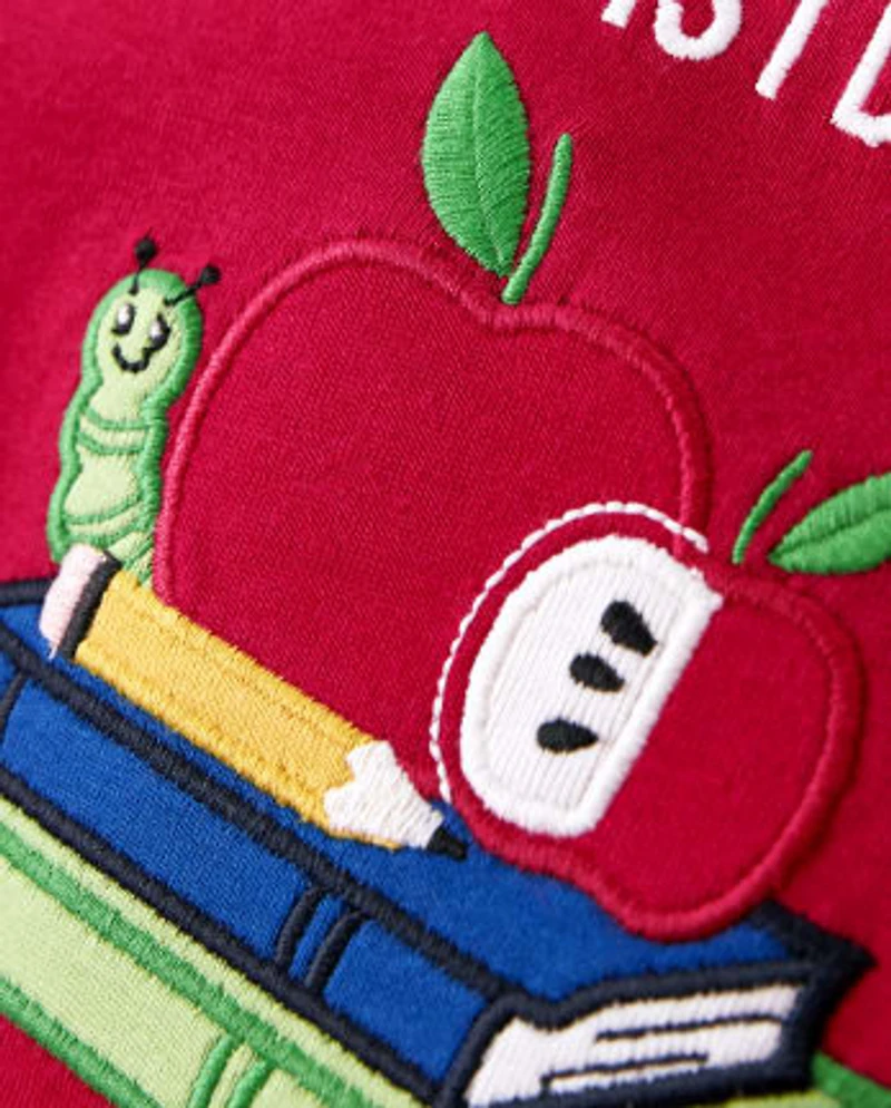 Girls Embroidered School Top - Teacher's Favorite