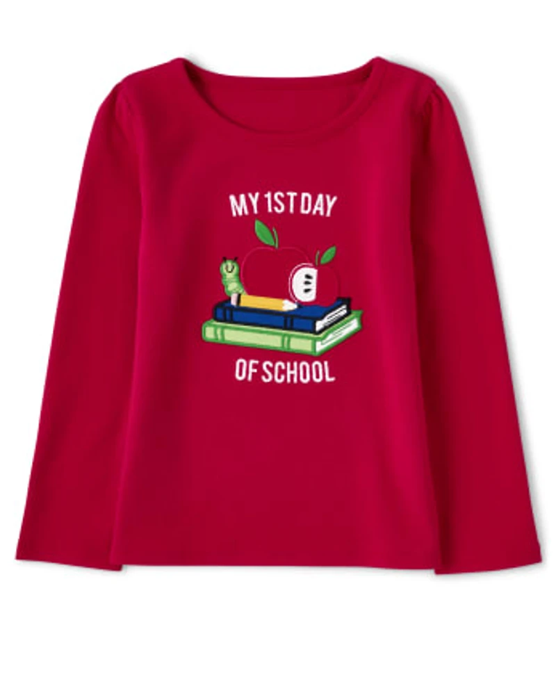 Girls Embroidered School Top - Teacher's Favorite