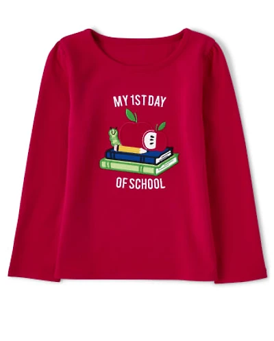 Girls Embroidered School Top - Teacher's Favorite