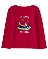 Girls Embroidered School Top - Teacher's Favorite