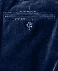 Boys Velvet Dress Pants - Family Celebrations Green