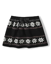 Jupe pull jacquard pour fille - Reindeer Cheer