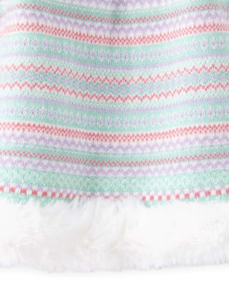 Girls Fairisle Sweater Skirt - Polar Party