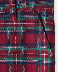 Boys Plaid Dress Pants - Family Celebrations Red