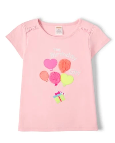 Girls Embroidered Balloons Top - Birthday Boutique