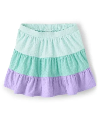 Girls Colorblock Tiered Skort - Backyard Explorer