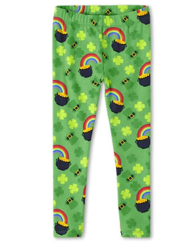 Girls St. Patrick's Day Leggings - Little Leprechaun