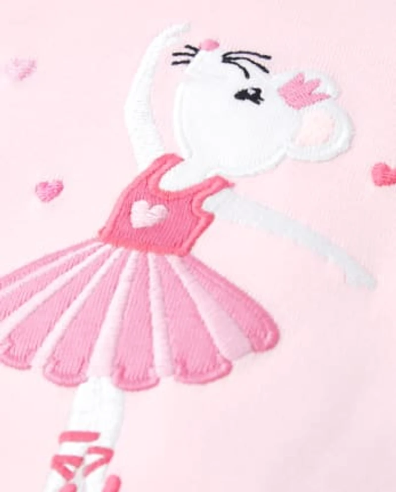 Girls Ballerina Snug Fit Cotton Pajamas - Gymmies