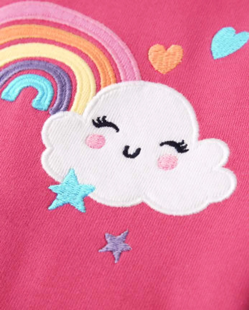 Girls Rainbow Snug Fit Cotton Pajamas - Gymmies