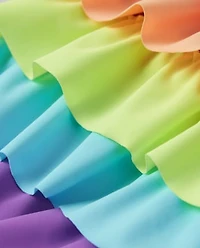 Girls Rainbow Tiered One Piece Swimsuit - Splish-Splash