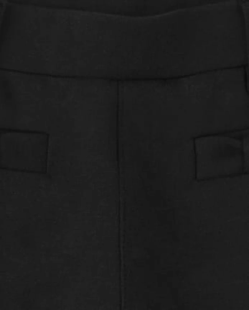 Girls Ponte Bow Jeggings