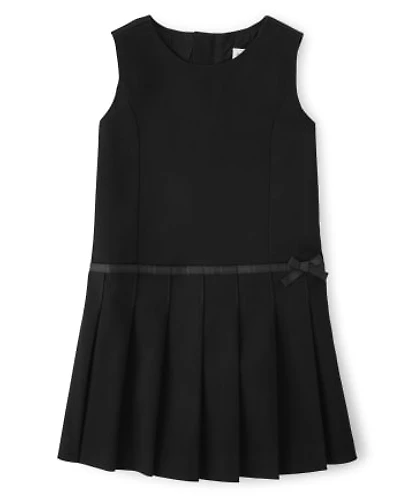 Girls Stain and Wrinkle-Resistant Pleated Jumper - Uniform